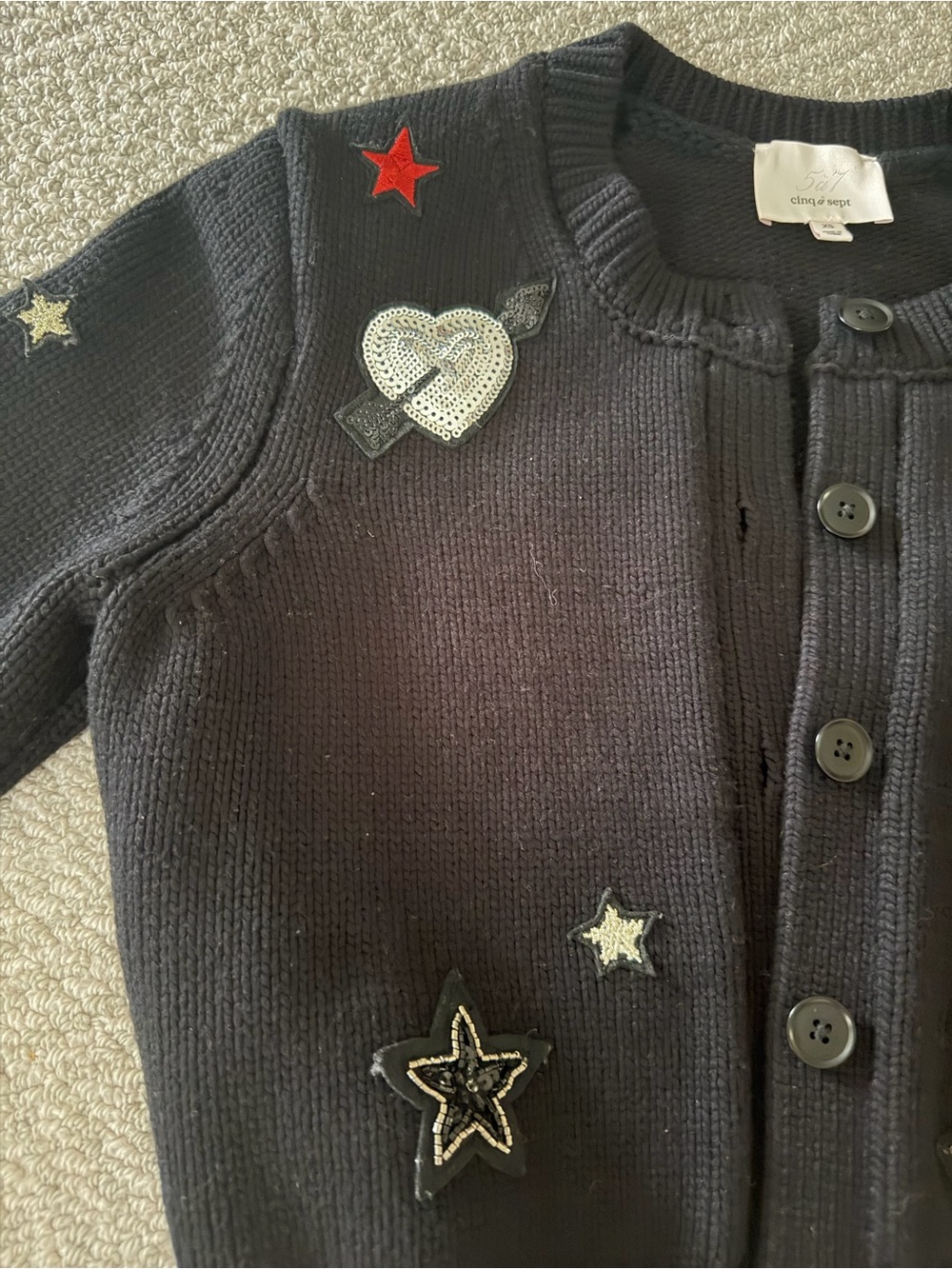 Cinq a sept embellished cardigan